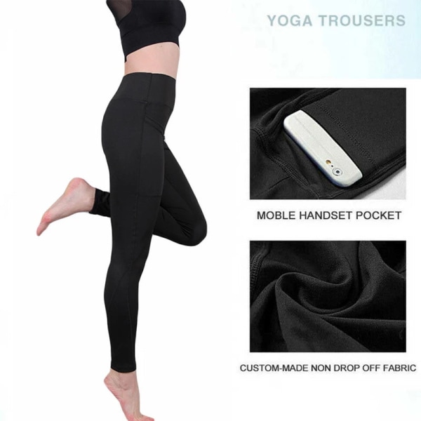 Yogabyxor Fitness Löparträningsbyxor för kvinnor Style 1--Color 6 S