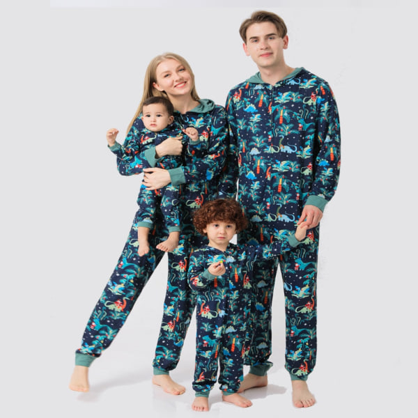 Julpyjamas Matchande Familj Pyjamas Vuxen Barn Set Kläder Pyjamas Romper Kostymer Beige Father XXL
