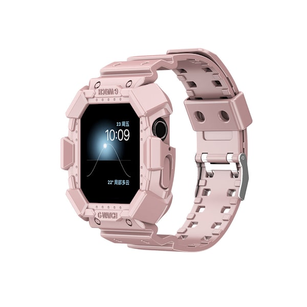 Til Apple Watch iWatch 6/5/4 Urrem Gennemsigtig Faldsikker En Urrem Frosting through 38/40mm iWatch