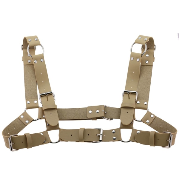 Naisten Miesten Seksikäs Punk Rintavaljaat Säädettävä Häkkimäinen Metallinen Vartaloketju PU-nahkainen Choker Statement Kaulakoru Juhla-asuste Blue