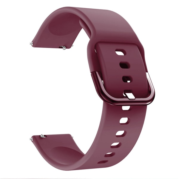 silikon Original klockarmband För Samsung Galaxy watch active1 active 2 40mm 44mm / 3 41mm smart klockarmband Ersättningsarmband Red wine Galaxy Watch 3 41mm