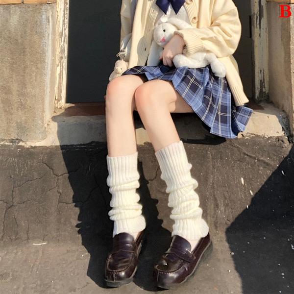 Säärystimet Saappaansuojat Naisille Reidenkorkuiset Lämpimät Neulotut Polvisukat Mustat Jalkojenlämmittimet Naisille Joululahjat A 1 pair  Leg Warmers