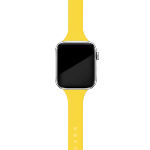 Smal rem för Apple Watch armband 40mm 44mm 38mm 42mm Silikon armband klockarmband correa iWatch 6 se 5 4 3 7 45mm 41mm sky blue 26 42mm 44mm 45mm