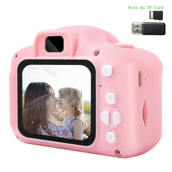 Leke Kamera Foto Digital Bursdagsgave for Gutter og Jenter Green 16G card