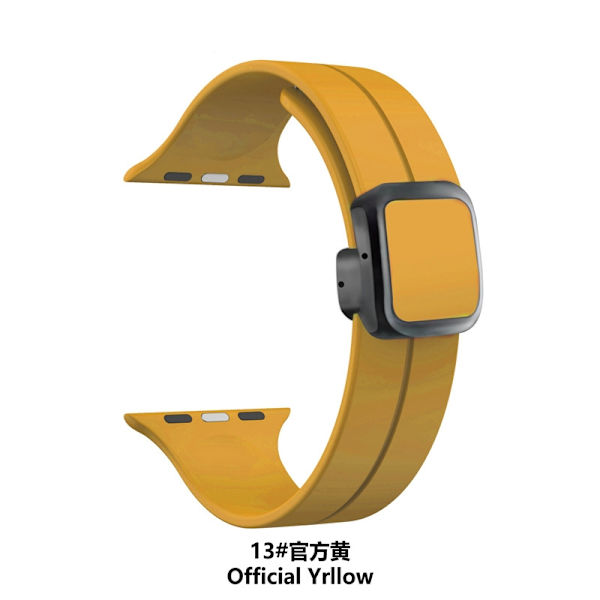 Kellon ranneke Apple Watch iWatch -kelloon Soveltuu: 1/9 sukupolvi SE 38/40/41/49mm 18 virallinen keltainen