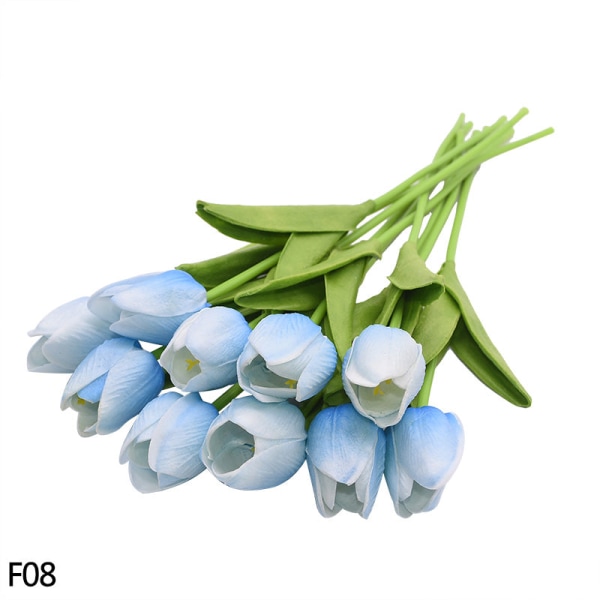 5/10 stk. Tulipan Kunstig Blomst Ekte Berørings Kunstig Bukett Falsk Blomst For Bryllupsfest Dekor Forsyninger Hjem Hage Ornamenter F02 5PCS
