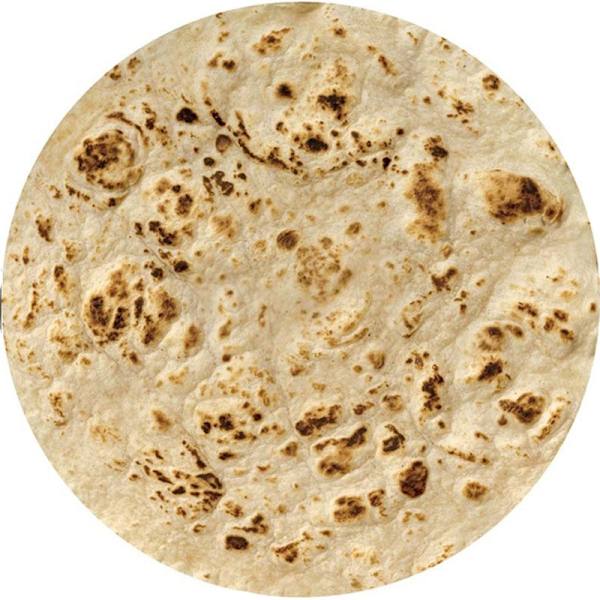 Mjuk varm flanell majstortilla pizzatäcke 200Gsm pita lavash fleece soffa pläd plysch överkast vinterfilt Picture color Diameter 180cm