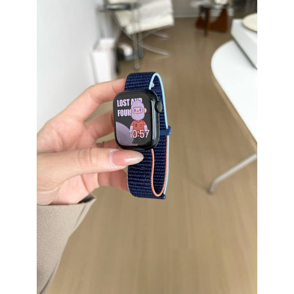 Klockarmband för Apple Watch iWatch 38/40/41/ 10:e generationen 42mm universal djup havsblå