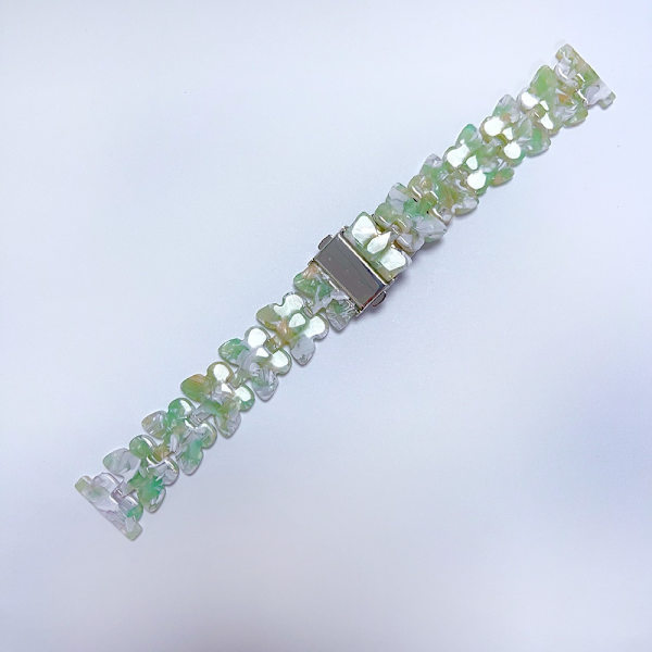 Klockarmband för Apple Watch iWatch 38/40/41mm vit grön
