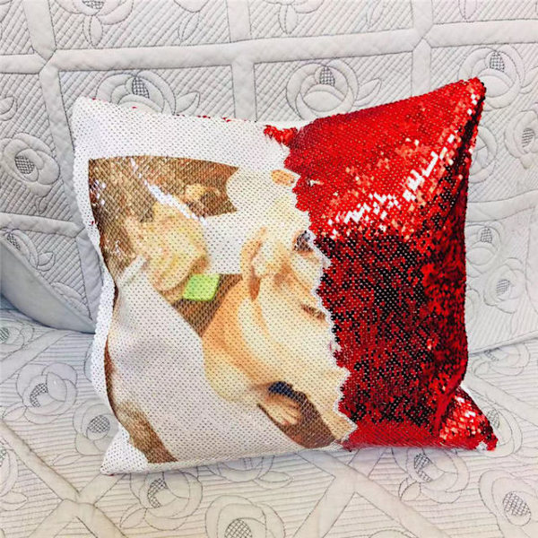 DIY Dekorative Puter For Sofa Moderne Bilde Tilpasning Putetrekk Fargeskiftende Glitter Paljetter 40*40 400mm*400mm as picture2