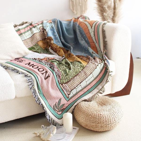 Fritidsfiltar Matta Dekoration Solfilt Matta Soffa Fritidsmatta Enkel Tapestry Sofffilt Överkast XT2022-1 130X150CM