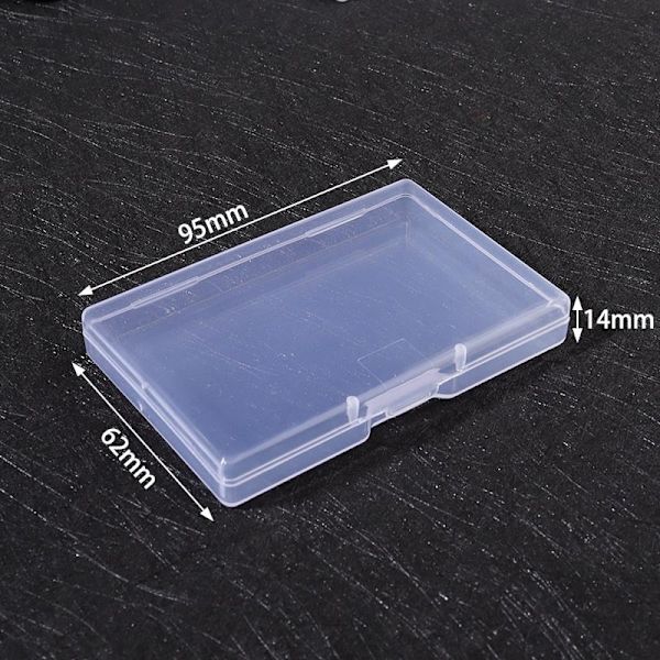 Smykkeskrin i plastik, værktøjskasse i plastik, justerbar håndværksorganisator, opbevaringsperler, armbånd, smykkeskrin, emballage 2pcs 9.5x6.4x1.4cm