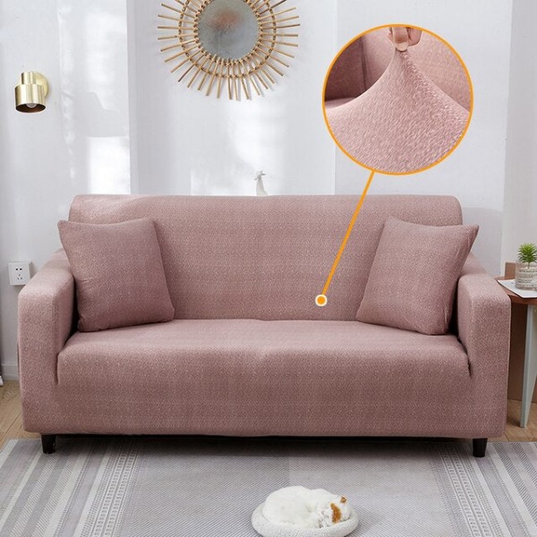 Elastisk sofabetræk med krydsmønster Strækbart sofabetræk til stue Sofabetræk til sofa Sofabetræk til kærlighedssæde Y 13 3-seater 190-230cm
