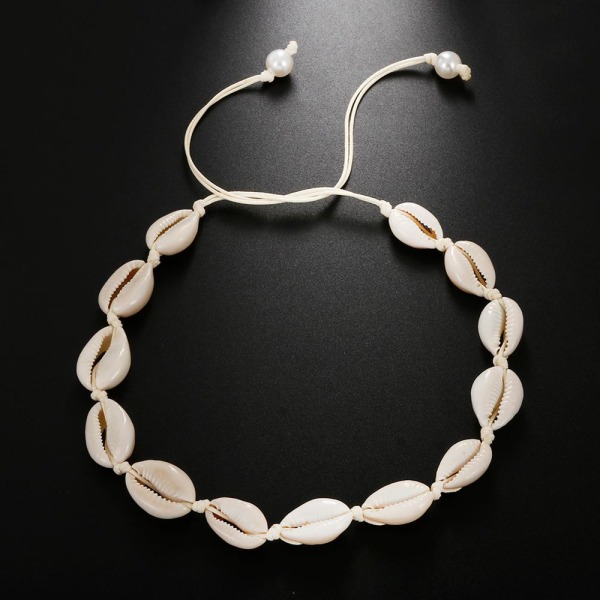Hot Conch Seashell Halskjede Dame Smykker Sommer Strand Shell Choker Bohemian Tau Cowrie Perlekjeder Håndlaget Krage Kvinnelig Style 18 Overseas