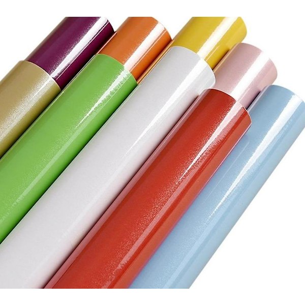 Selvklebende, vanntett og flyttbar vinyltapet tre hvit 40cm x 1m Wood White 40cm x 1m