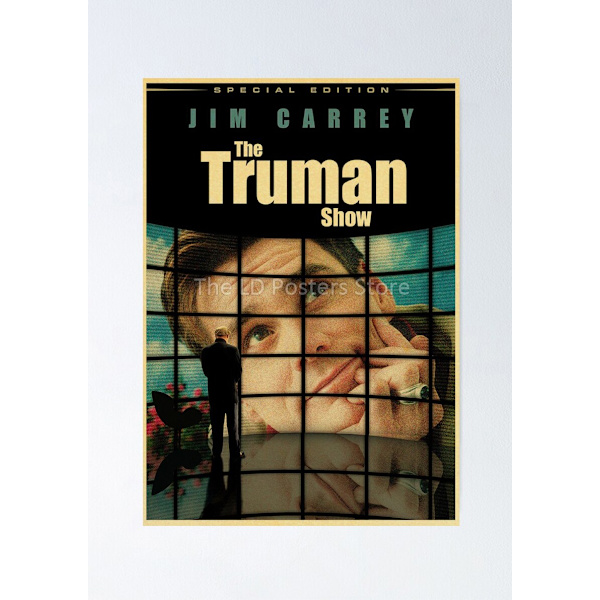 Klassiske filmer Shawshank Redemption/Green Book/The Truman Show/Flipped Plakater Veggkunst Malerier for Hjem Rom Veggklistremerker 42X30cm-A3-No Frame R0196