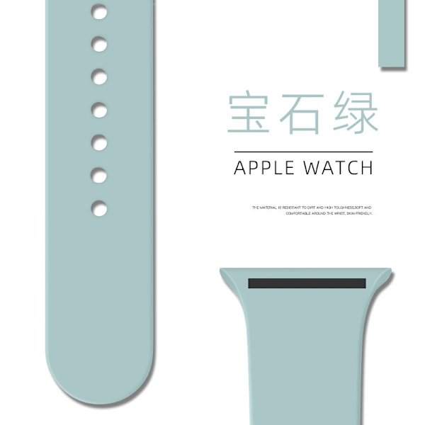 Kellon ranneke Apple Watch iWatch 38/40/41/42mm Standard/S Safiirinvihreä