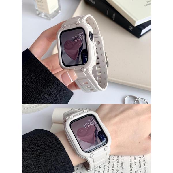 Klockarmband för Apple Watch iWatch 45mm 7:e~8:e generationen integrerad elektronisk stil - stjärnljusfärg