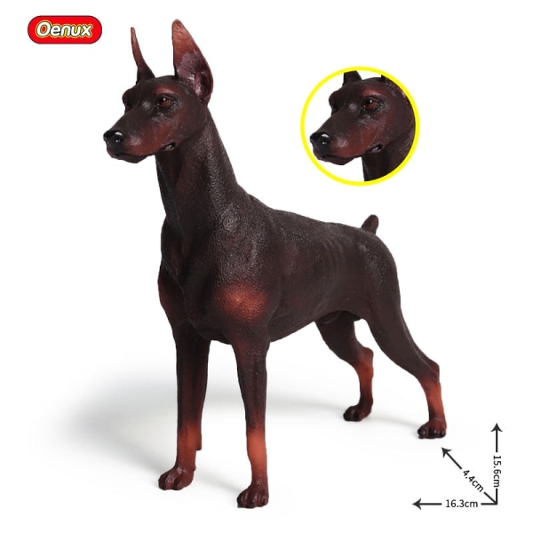 Oenux Nya Stora Hund Djursimulering Bullterrier Rottweiler Corgi Shiba Inu Bully Hund Actionfigurer PVC Härliga Husdjursmodell Leksaker without box23