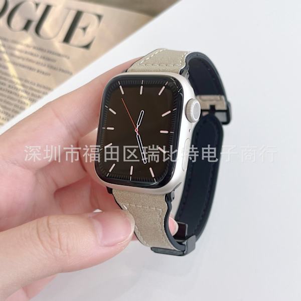 Klockarmband för Apple Watch iWatch 1/2/3 generation 42mm/44/45/46/49mm universal aprikos