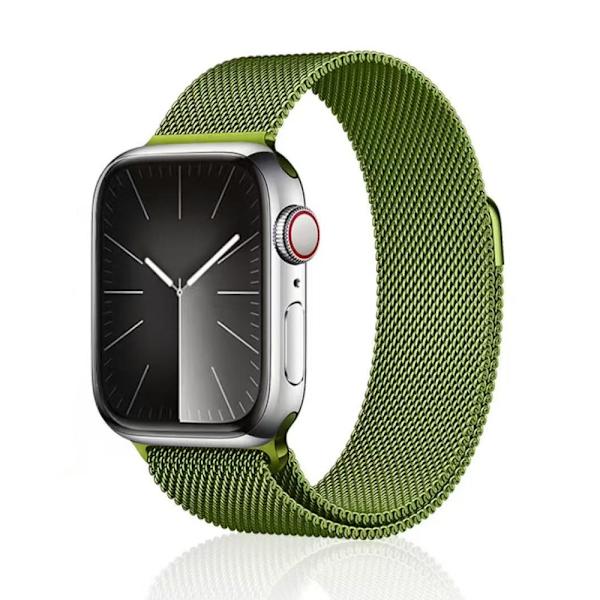 Klockarmband för Apple Watch iWatch för 1-9 38/40/41mm 10:e generationen 42mm gräsgrön