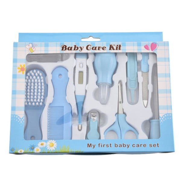Babypleieprodukter, nesesuger, medisinmater, 13 tegneserie stoffpose sett, baby negl manikyr saks 13pcs4