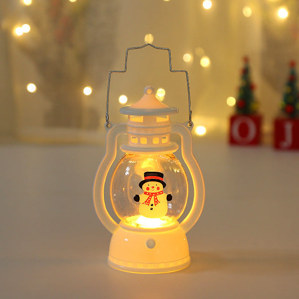 LED Juledekorationslys Stormlygte Julemand Snemand Julegave Dekoration Ornamenter Christmas tree