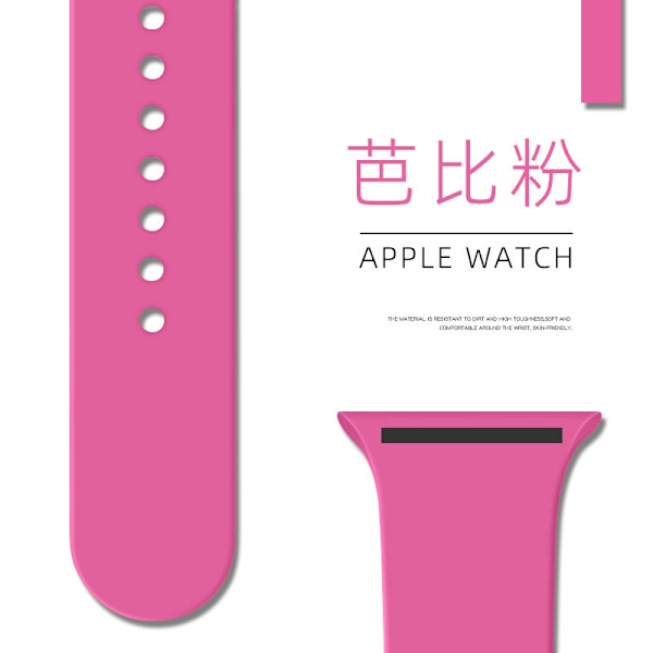 Klockarmband för Apple Watch iWatch 38/40/41MM Förlängd Barbie Rosa