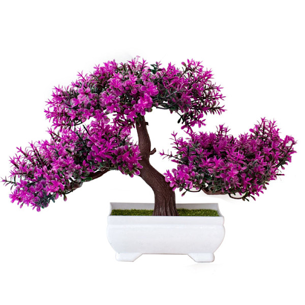 Uudet keinotekoiset kasvit Mänty Bonsai Pieni puu Ruukkukasvit Tekokukat Ruukku koristeet kodin sisustukseen Hotellin puutarhakoriste Style4-N