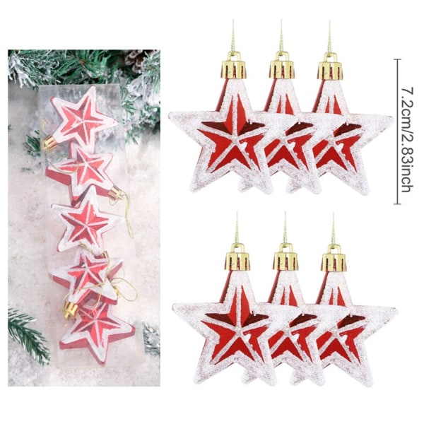 Polkagris Julgransdekoration God Jul Dekorationer för Hemmet Navidad Gåva Julgransprydnader Nyår 6pcs Ornament 17