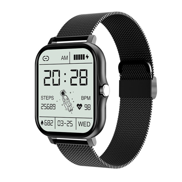 Sport Skridttælling Puls Blodtryk Blodilt Måling Søvnovervågning Vækkeur Y13 Smartwatch Y13 pink steel belt