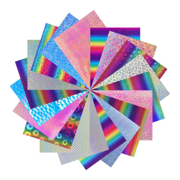För Cricut Rainbow Gradient Print självhäftande hantverk Vinylark för väggfönster Porslin Bilar Muggar Dekal Juldekoration DIY Colorful Rainbow 12in x 10in(30x25cm)