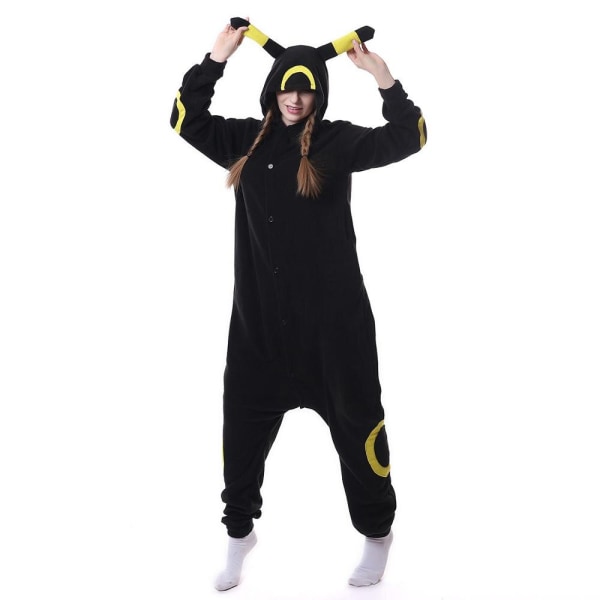 Vinter Dam Pyjamas Kigurumi Enhörning Svart Katt Djur Stjärna Onesies Vuxen Par Kostym Cosplay Flanell Plus Storlek Sovkläder as picture2 L