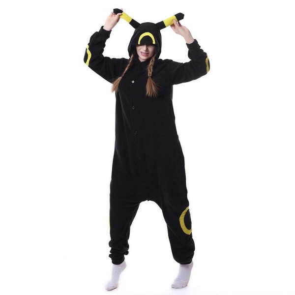 Vinter Dam Pyjamas Kigurumi Unicorn Svart Katt Djurstjärna Onesies Vuxen Par Kostym Cosplay Flanell Plus Size Sovkläder as picture3 XL