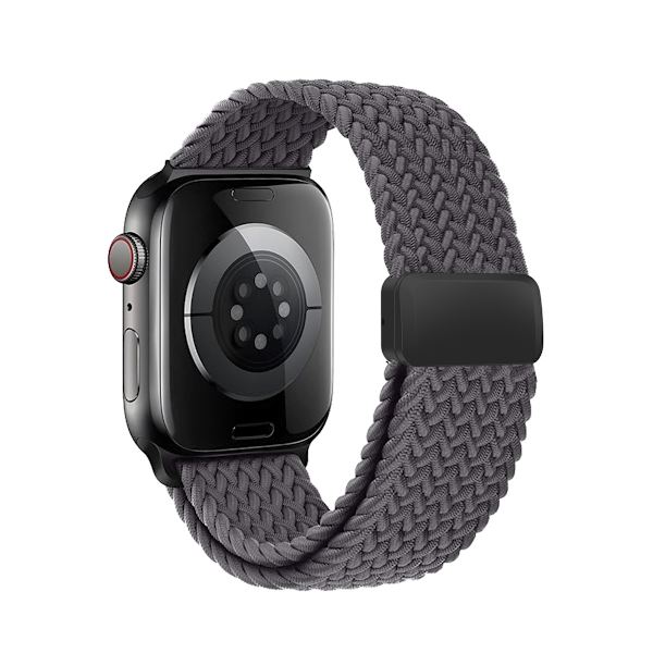 Klockarmband för Apple Watch iWatch S1-S9: 38/40/41/S10: 42MM metall inre magnetiskt spänne rymdgrå