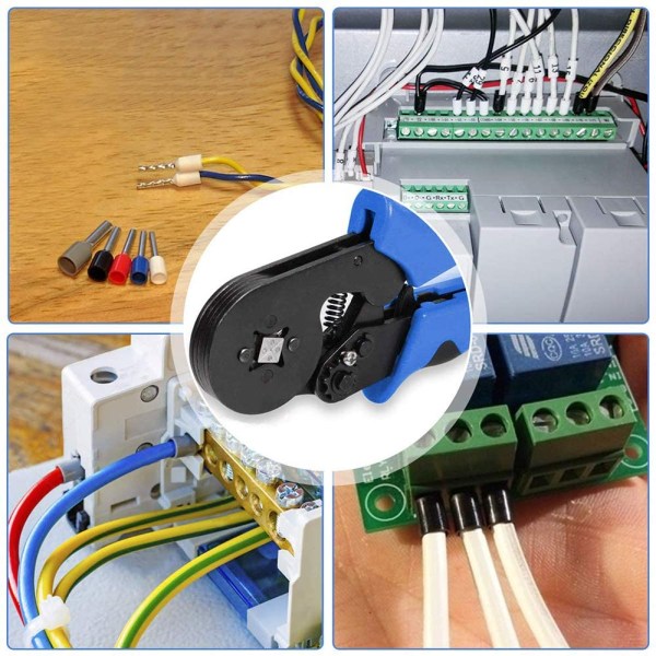 0,08-10mm Rörtångsklämmor Verktygsset Nytt 1200st Terminalklämmor Mini Elektrisk Tång HSC8 Precisionsklämsats Red plier and1200pcs