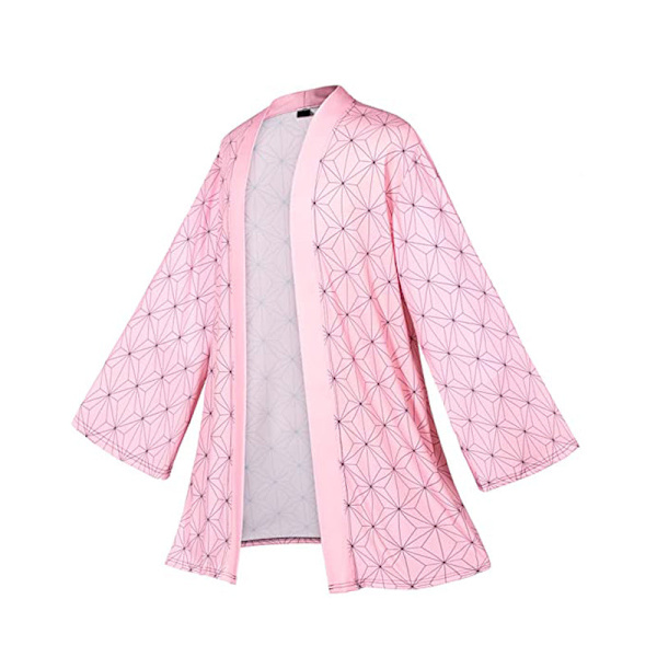 Demon Slayer Kimetsu No Yaiba Haori Kimono Cosplay Kostyme Kamado Nezuko Kåpe Skjorte Halloween Kostymer for Barn Voksen style2 XL