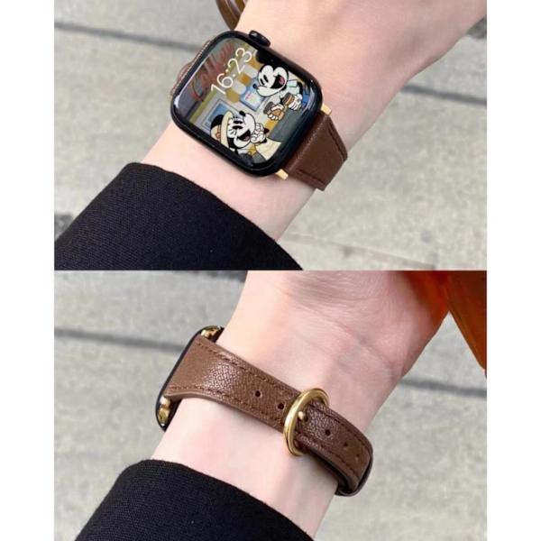 Urrem til Apple Watch iWatch 38/40/41/ 10. generation 42mm universal chokoladebrun