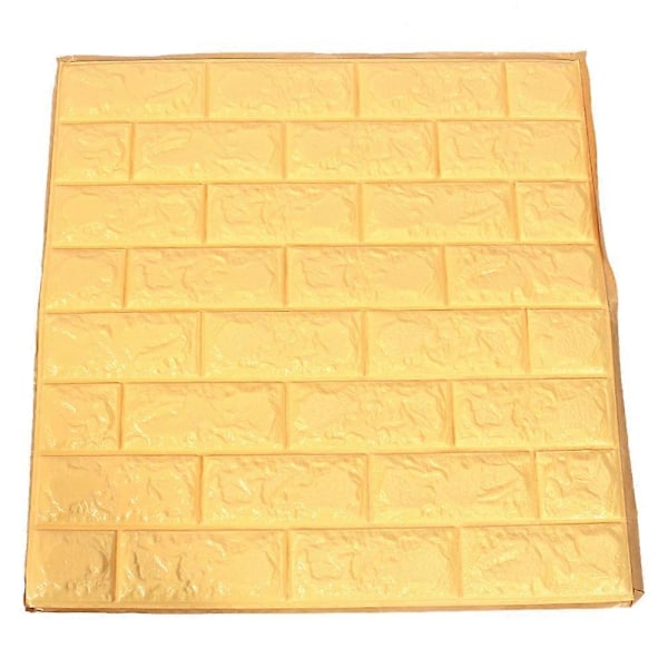 Moderni 3D-tiilikuvioinen tapetti PE-seinätarra taustaseinän sisustukseen, beige