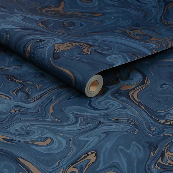 Liquid - Marineblå/Gull Fresco