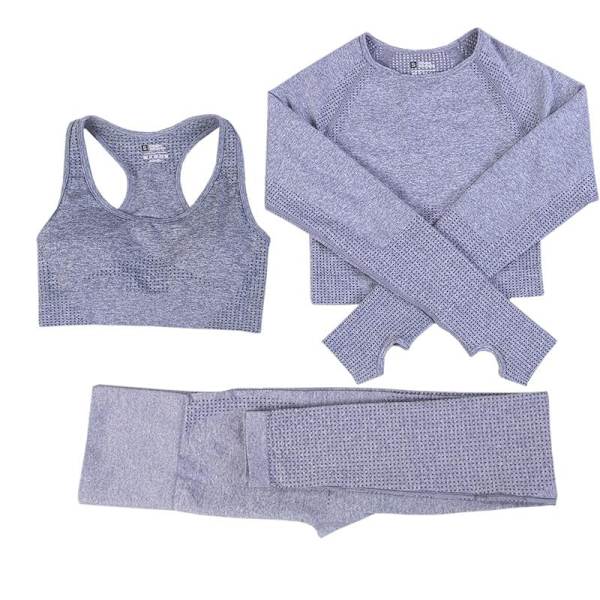 Yoga Set Dam Fitness Sportkläder Träningsdräkter GYM Kläder Löpartights Träningsbyxor 2pcs BraArmyGreen M