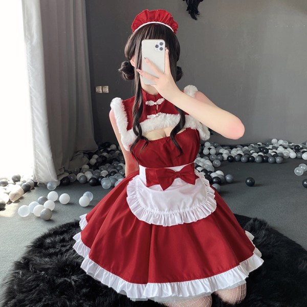 Jouluvaatteet Netistä Punainen Naispuolinen Ankkuripuku Cosplay Seksikäs Pupujussi Naisten Asu Default Title