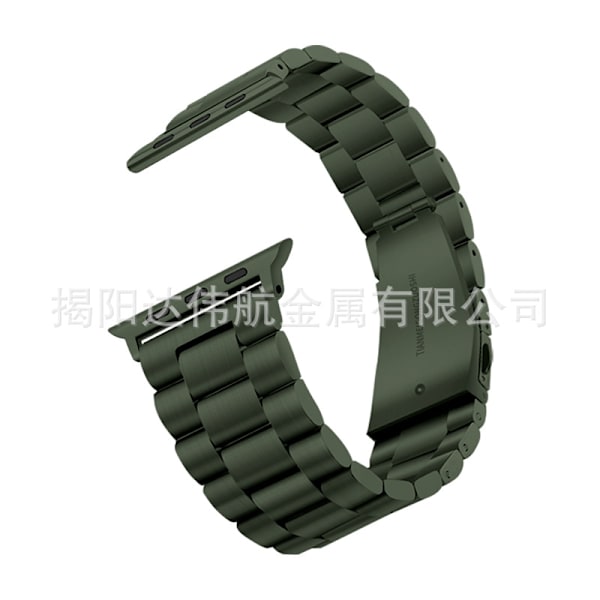 Klockarmband för Apple Watch iWatch 38/40/41/42 s10mm Militärgrön