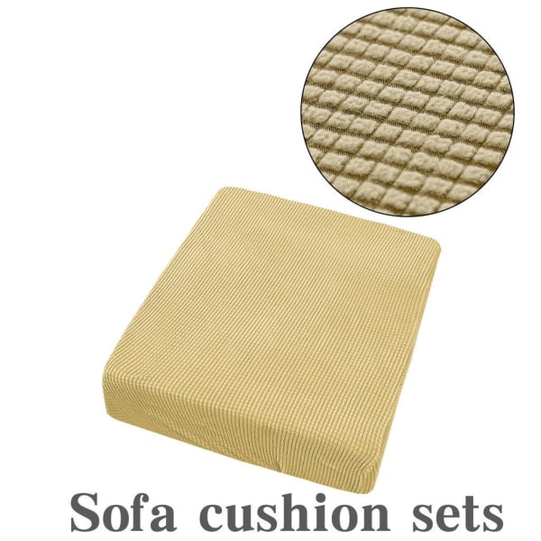 Pölytiivis Suojapäällinen Kangas Vaihto Kodin Sisustus Joustava Sohvan Istuintyynyn Päällinen Dark grey 2 Seater