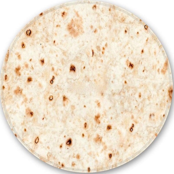 Myk varm flanell mais tortilla pizza teppe 200Gsm pita lavash fleece sofa pledd plysj sengeteppe vinter pledd Picture color8 Diameter 120cm