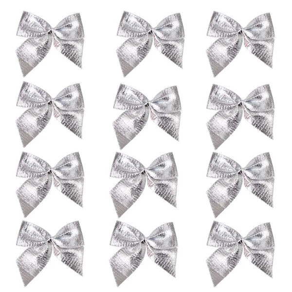12/24/36 kpl Joulurusetti Joulukoristeet Kotiin Kultainen Punainen Rusetti Joulukuusen Koristeet Uusi Vuosi 2024 Navidad Kerst Sisustus Red Bow 24pcs