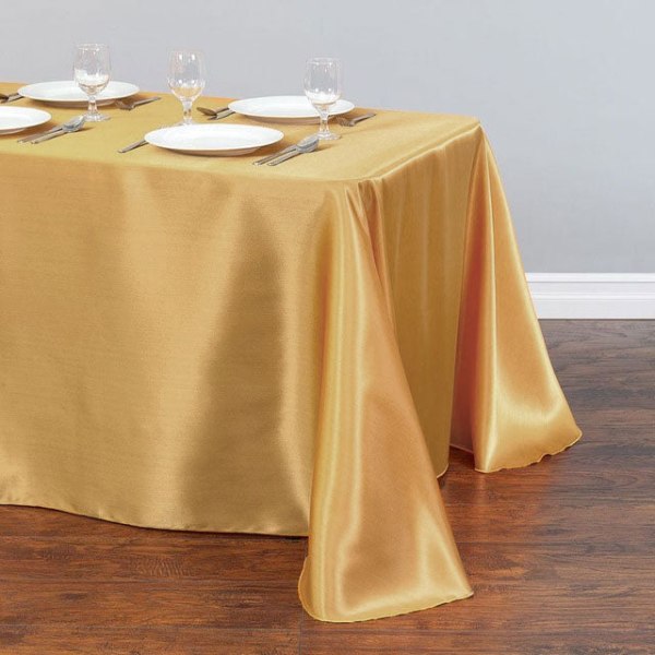 Vit Bordsduk Polyester Bordsduk Rektangulär Satin Duk för Födelsedag Jul Hemfest Dekor Bröllopsmaterial Chocolate 145x220cm