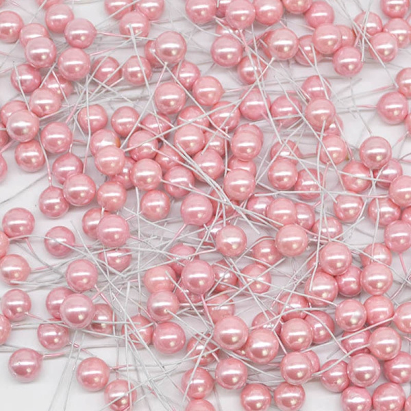 50 stk./lot Mini Kunstige Blomster Frukt Pollenbær Kirsebær Jul Plast Perlebær for Bryllup DIY Gaveeske Dekorerte Kranser F08