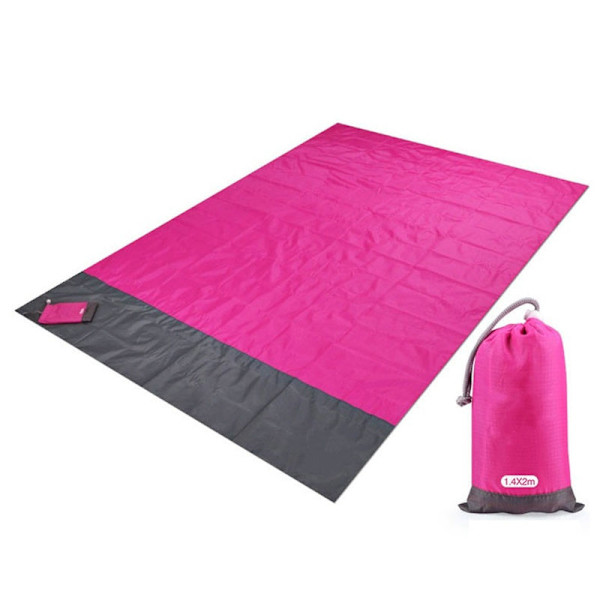2x2,1 m taskurantapeite, kokoontaitettava retkeilymatto, patja, kannettava kevyt matto, ulkokäyttöön, piknikmatto, hiekkaranta rose red 200x140cm
