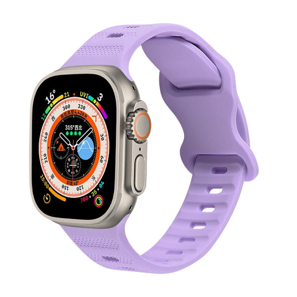 Klockarmband för Apple Watch iWatch 38-41mm svart låda Lavendel